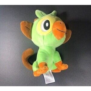 2022 Pokemon  Grookey, Grass Monkey 8”  Plush Stuffed Animal -©Nintendo, Jazware